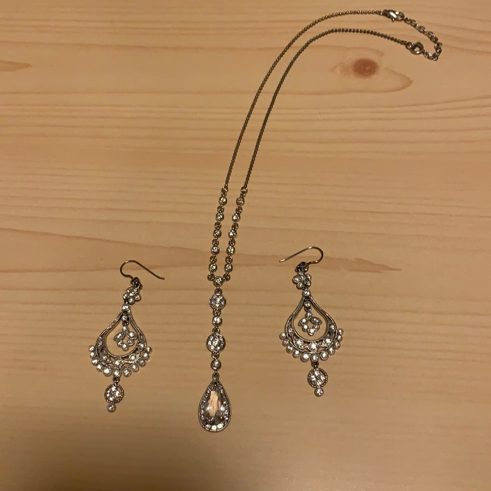 Monet necklace and earrings set